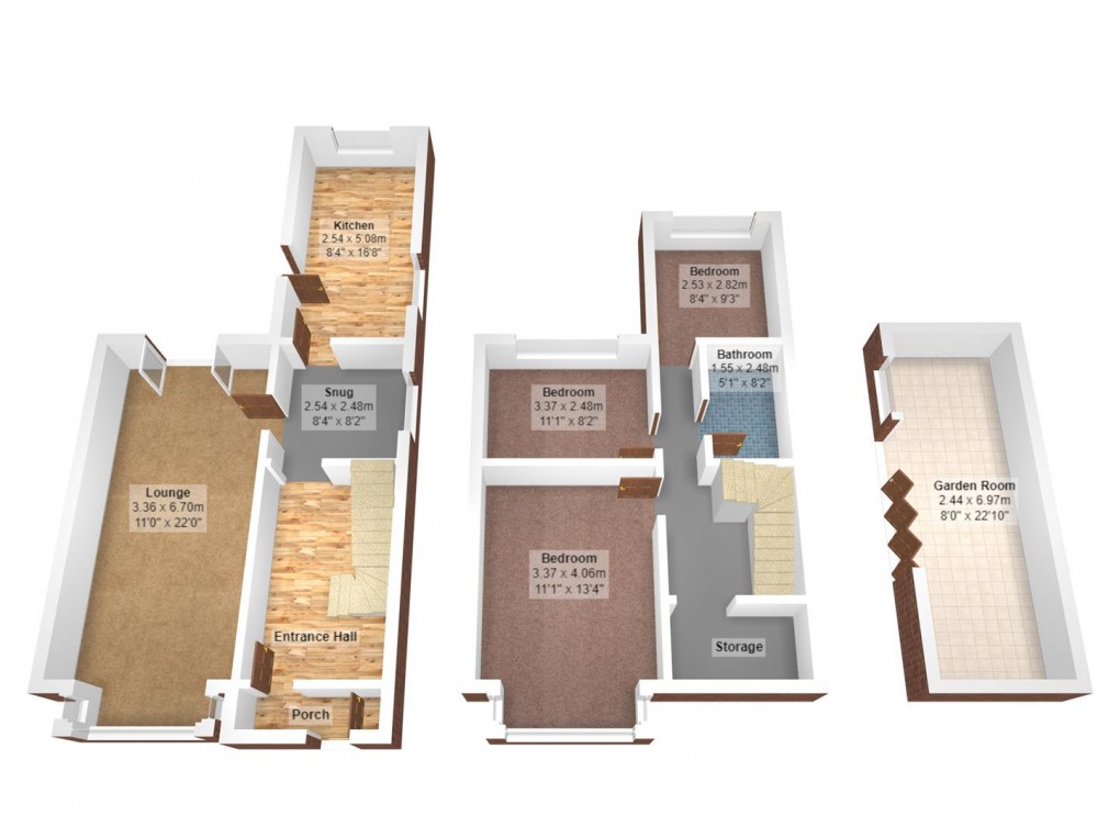 Floorplan for Foxhall Road, Denton, Manchester