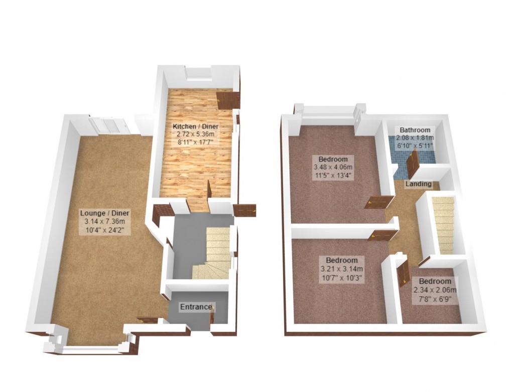 Floorplan for Hyde Road, Denton, Manchester