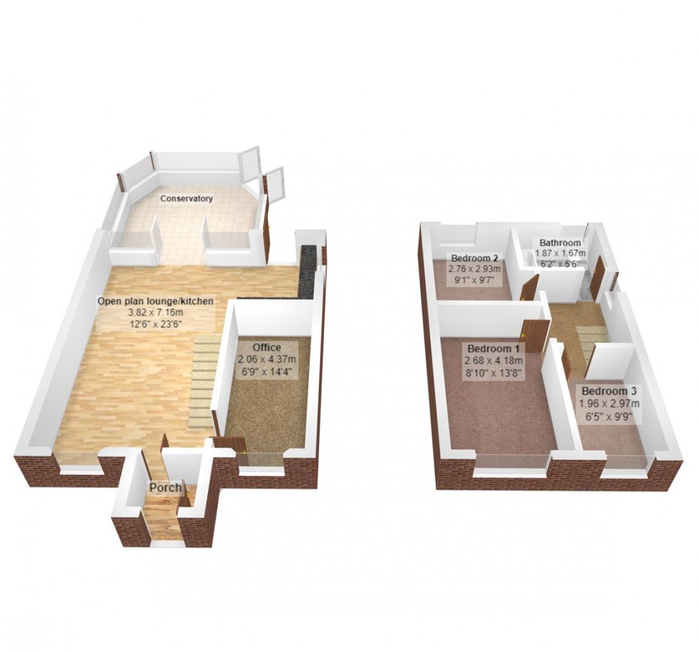 Floorplan for Leech Brook Avenue, Audenshaw, Manchester