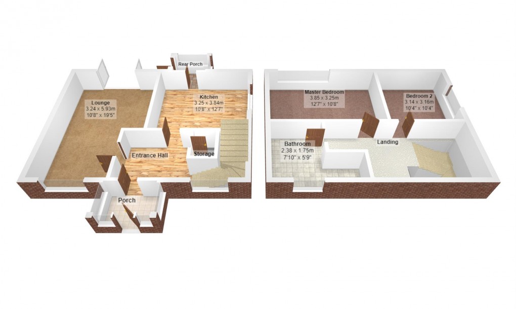 Floorplan for Marlowe Walk, Denton, Manchester