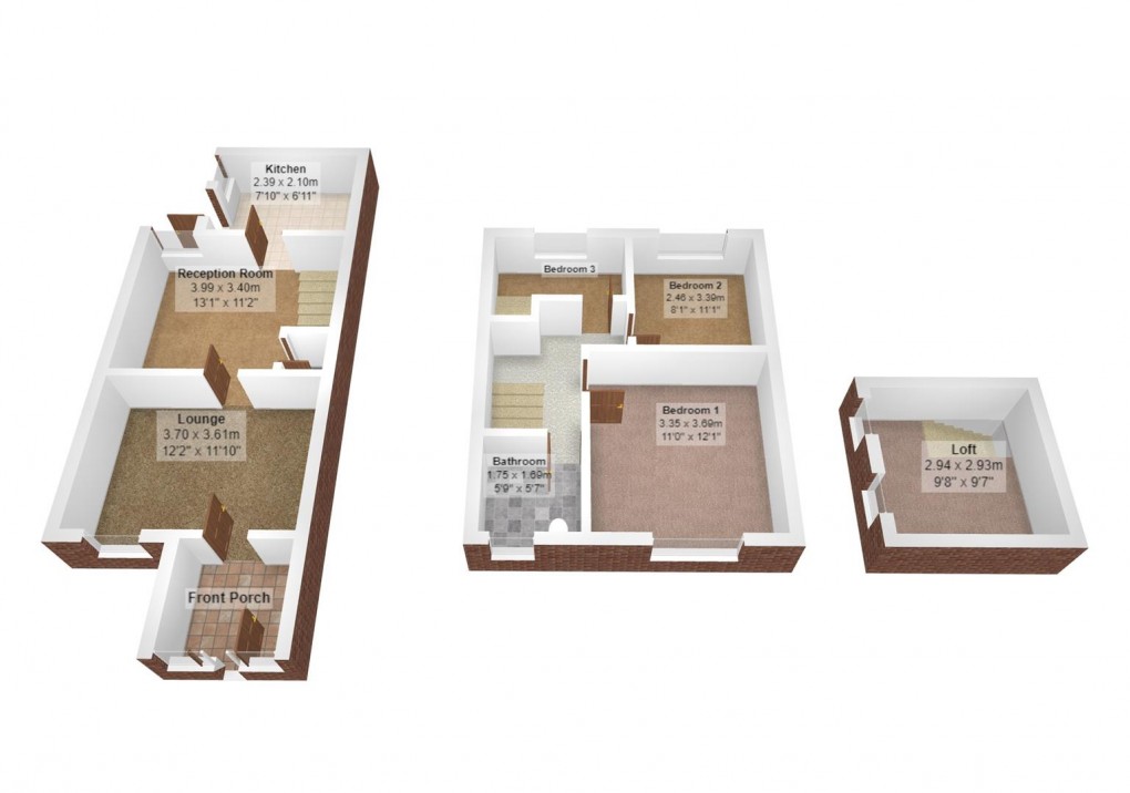 Floorplan for Town Lane, Denton, Manchester