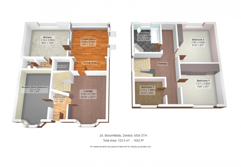 Floorplan for Broomfields, Denton, Manchester