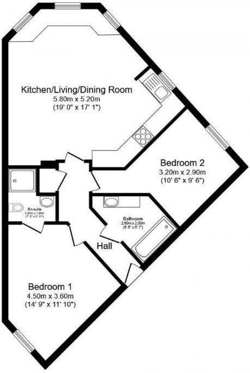 Floorplan for Brookhey, Hyde