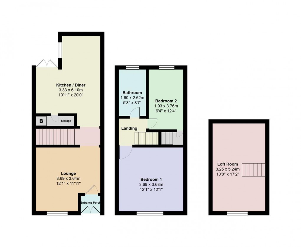 Floorplan for Barnfield Street, Denton, Manchester