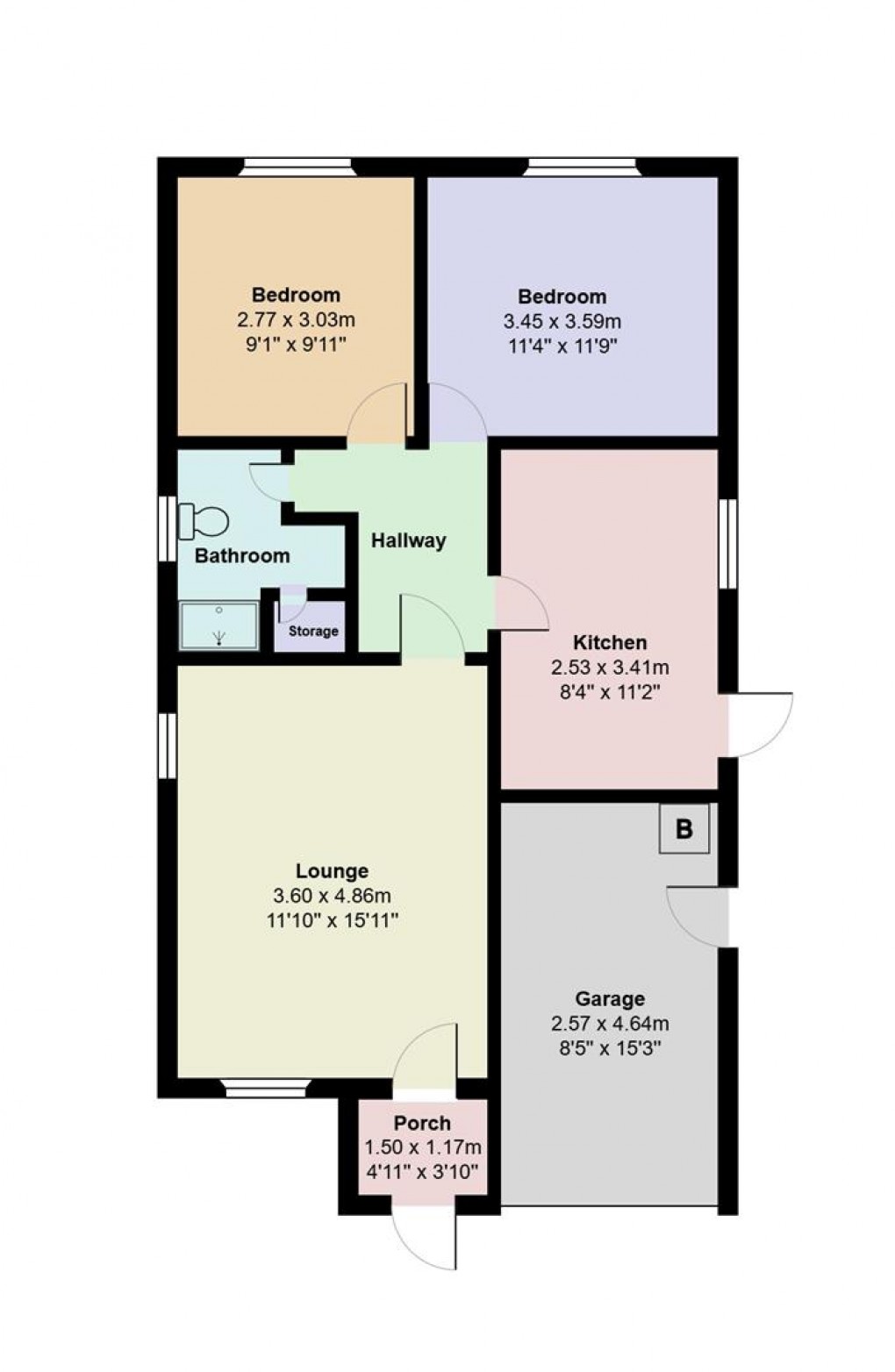 Floorplan for Two Trees Lane, Denton, Manchester