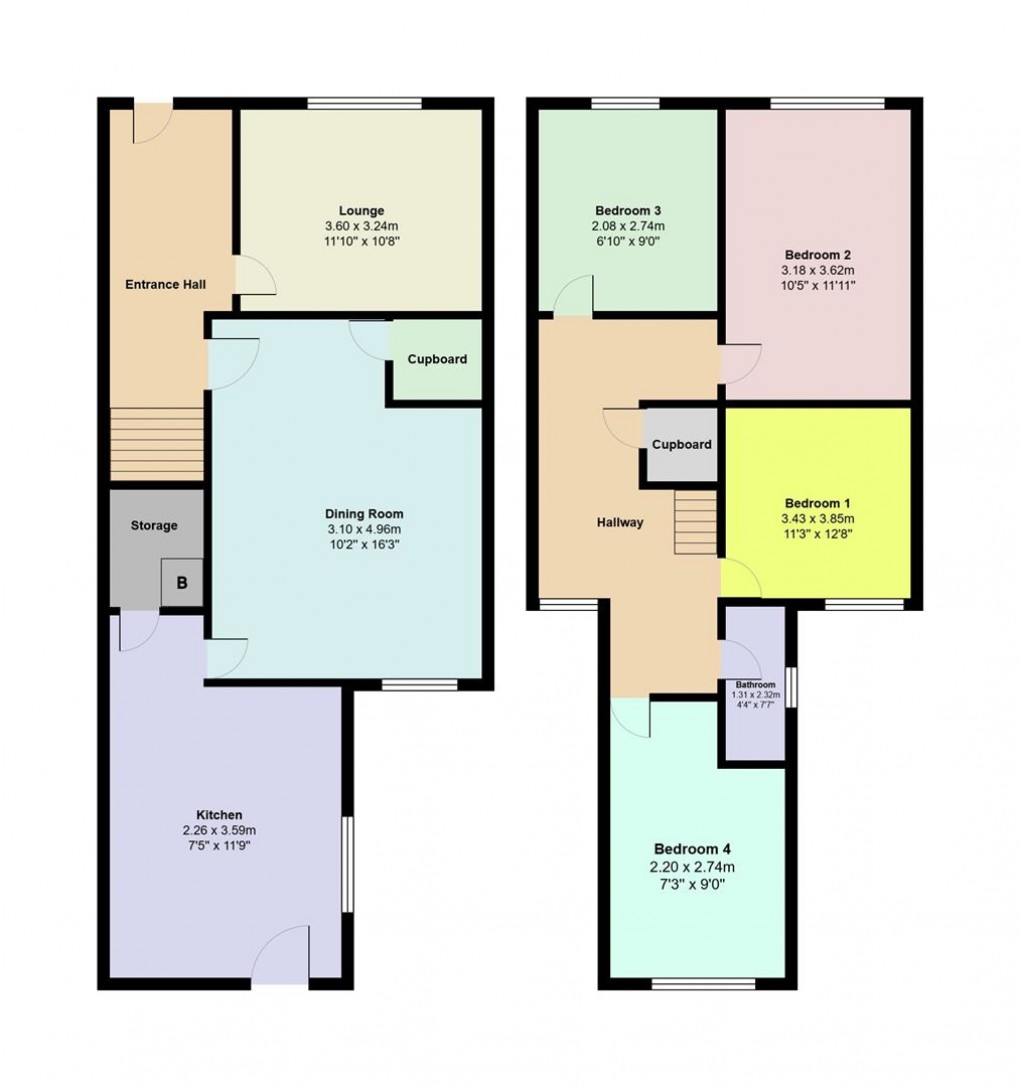 Floorplan for Cartwright Street, Audenshaw