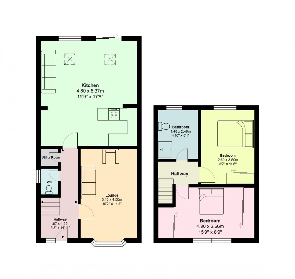 Floorplan for Hudson Road, Hyde