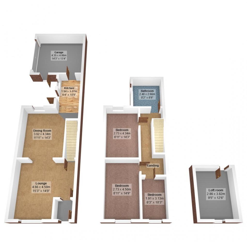 Floorplan for Chapel Street, Leigh